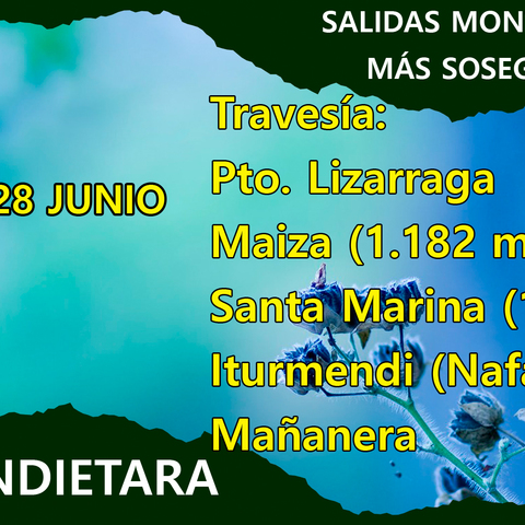 Mendietara- Pto. Lizarraga – MAIZA – SANTA MARINA – Iturmendi (Nafarroa)
